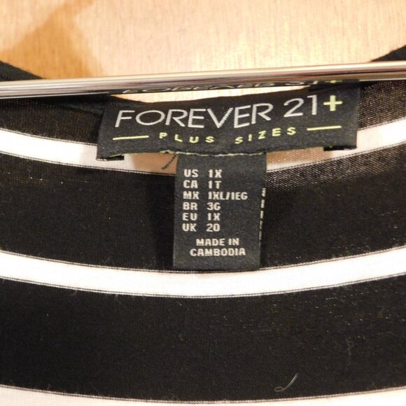 Black and White Strip Tank Maxi Dress Cotton 1 X - Picture 5 of 5